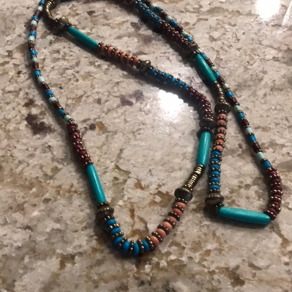 Multicolor Beaded Necklace - Picture 1 of 7